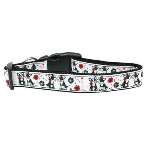 Frenchie Love Nylon Dog Collar & Leash - Dog Collars - Nylon