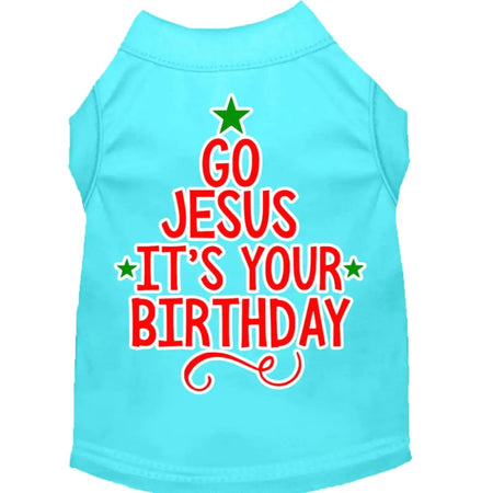 Go Jesus Screen Print Pet Shirt - Screen Print Shirts