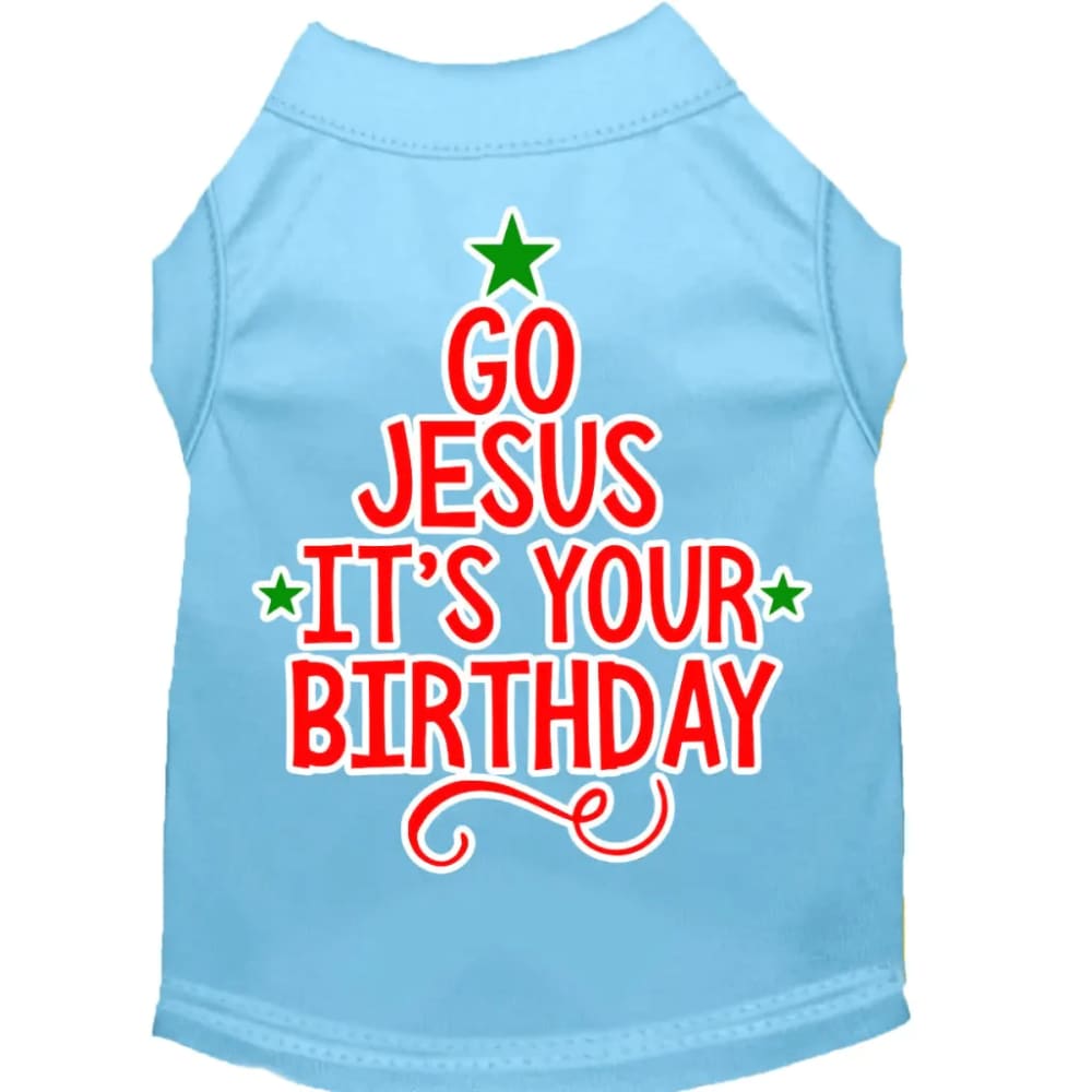 Go Jesus Screen Print Pet Shirt - Screen Print Shirts