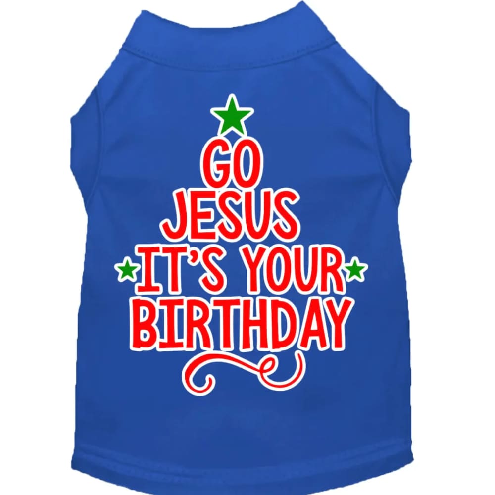 Go Jesus Screen Print Pet Shirt - Screen Print Shirts