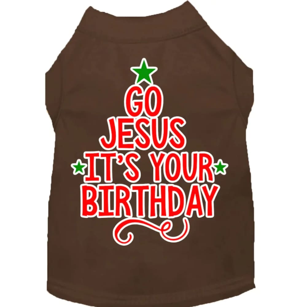 Go Jesus Screen Print Pet Shirt - Screen Print Shirts