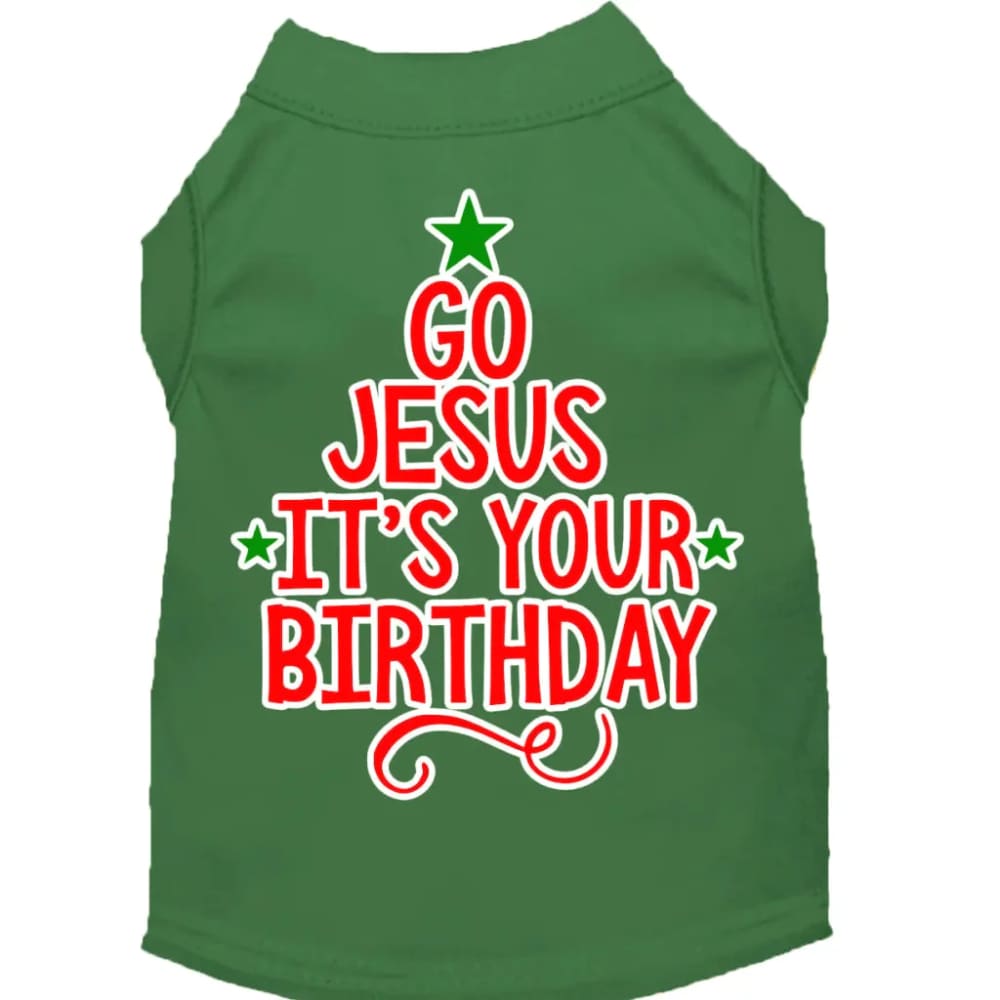 Go Jesus Screen Print Pet Shirt - Screen Print Shirts