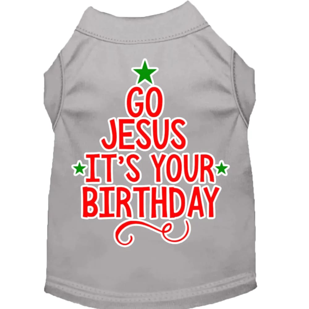 Go Jesus Screen Print Pet Shirt - Screen Print Shirts