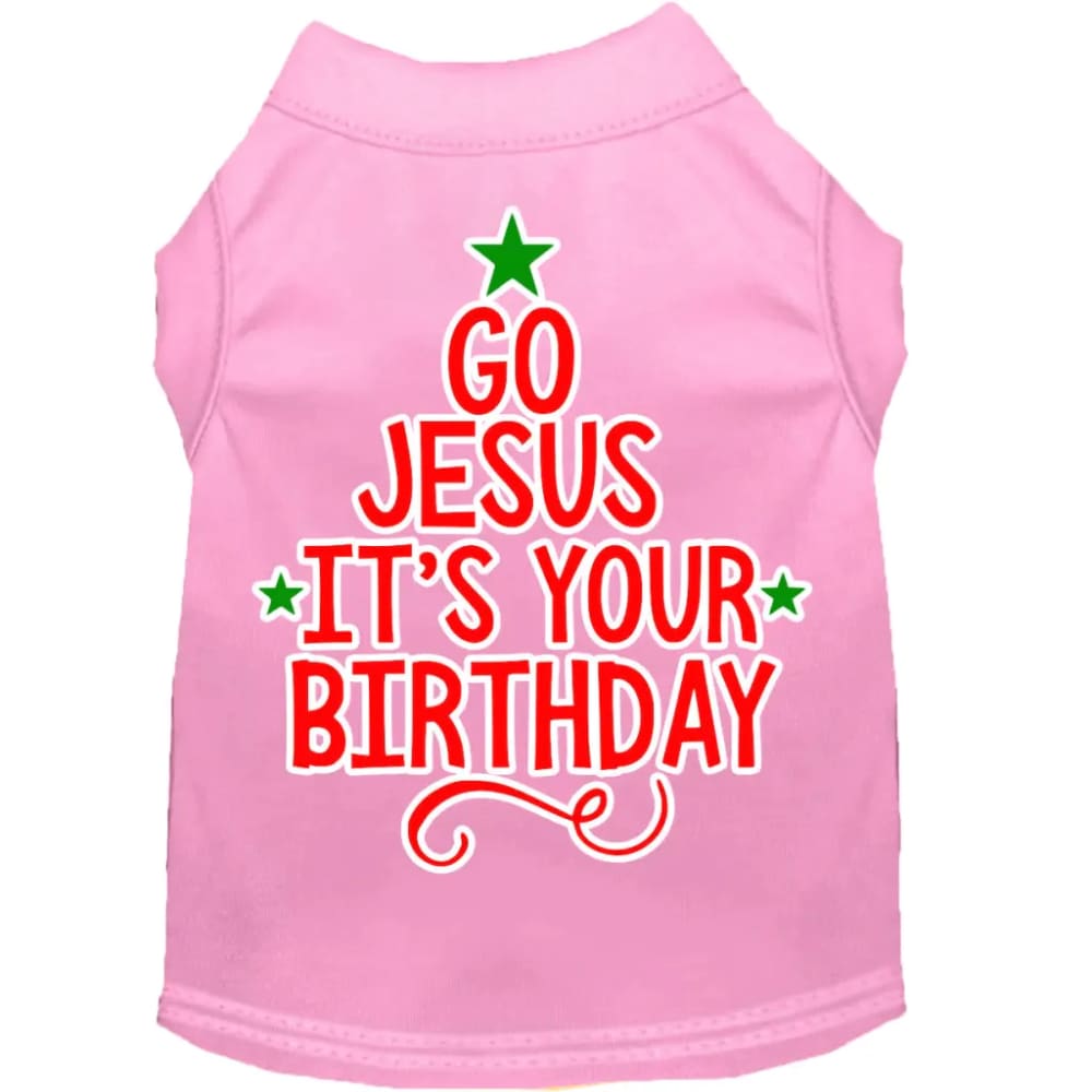 Go Jesus Screen Print Pet Shirt - Screen Print Shirts