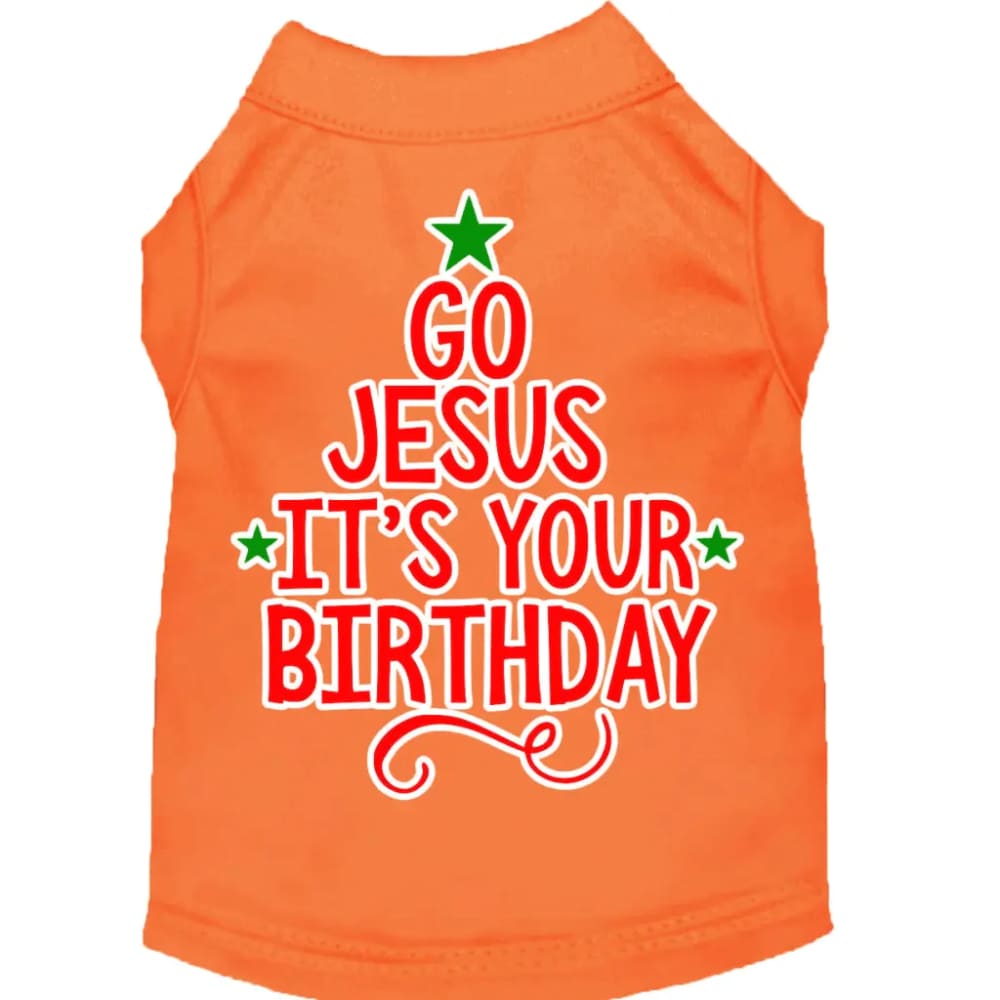 Go Jesus Screen Print Pet Shirt - Screen Print Shirts