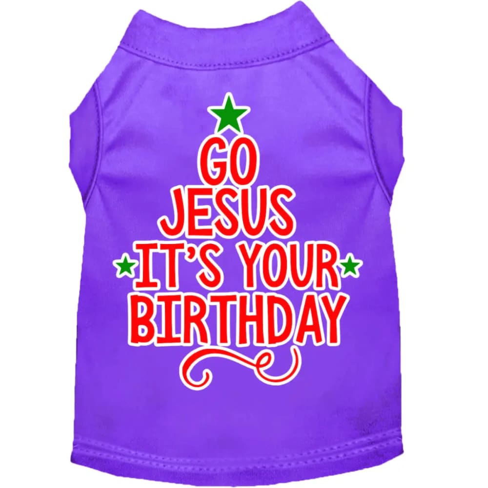 Go Jesus Screen Print Pet Shirt - Screen Print Shirts