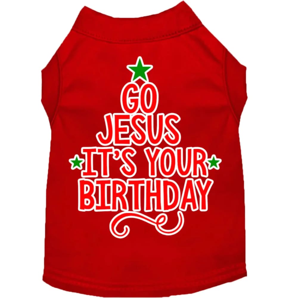 Go Jesus Screen Print Pet Shirt - Screen Print Shirts