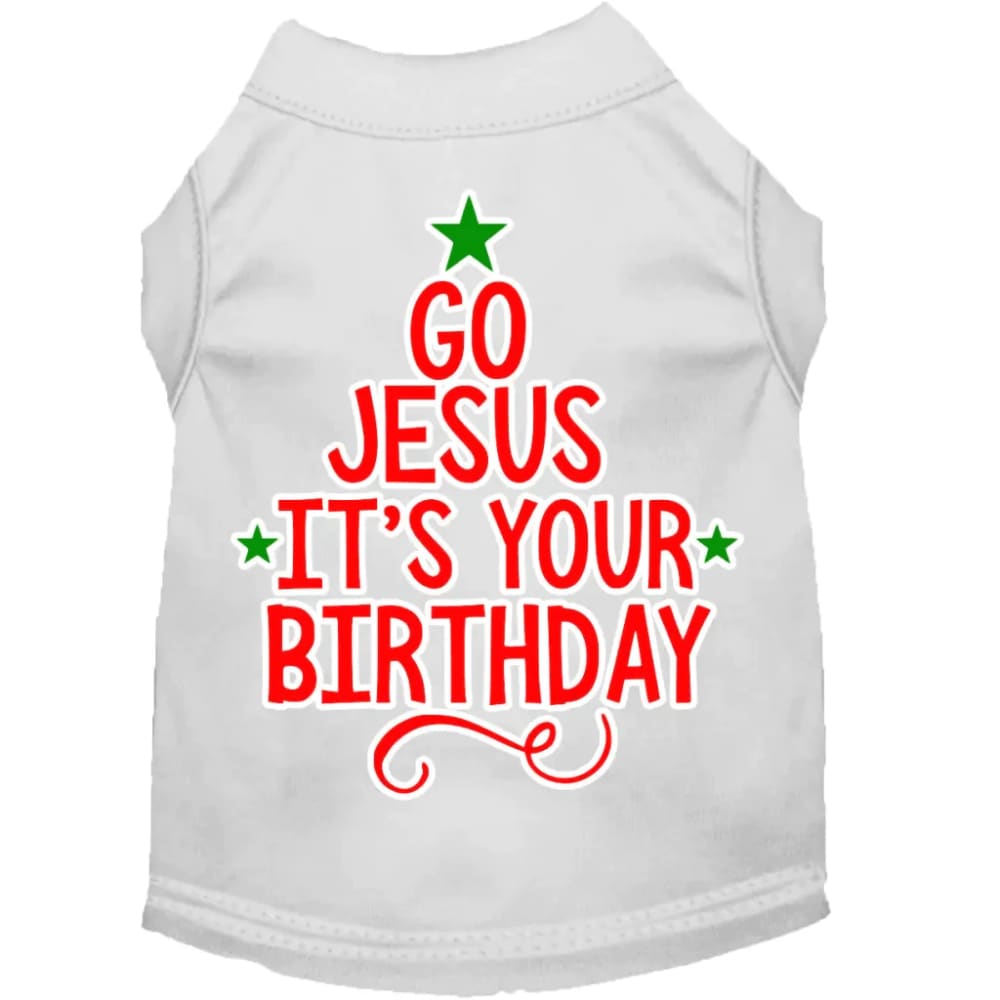 Go Jesus Screen Print Pet Shirt - Screen Print Shirts