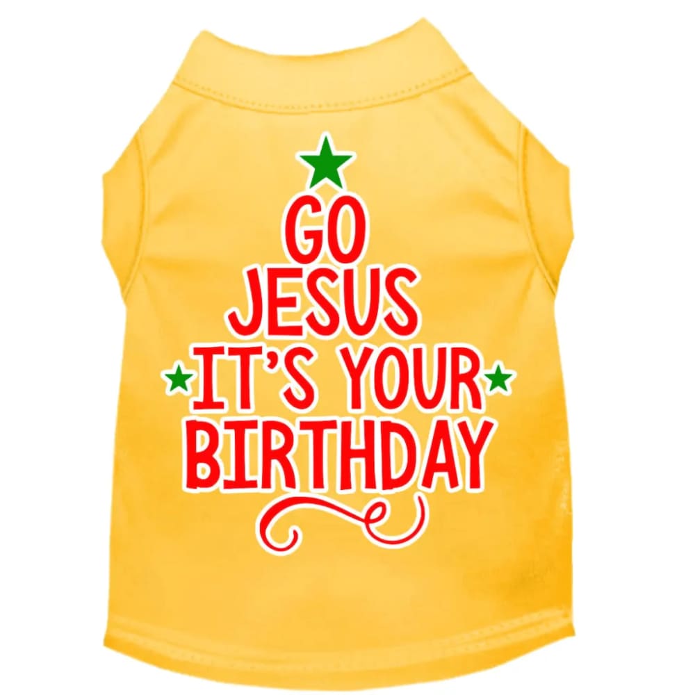 Go Jesus Screen Print Pet Shirt - Screen Print Shirts