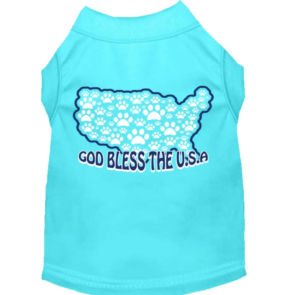 God Bless the USA Screen Print Pet Shirt - Screen Print