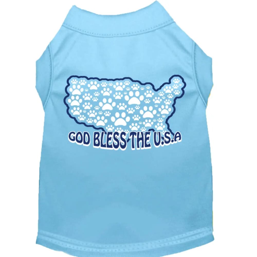 God Bless the USA Screen Print Pet Shirt - Screen Print