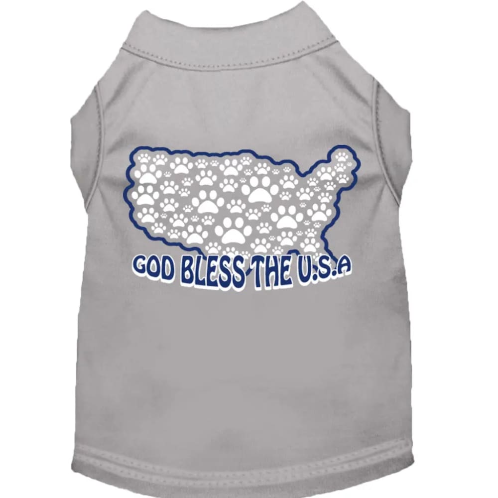 God Bless the USA Screen Print Pet Shirt - Screen Print