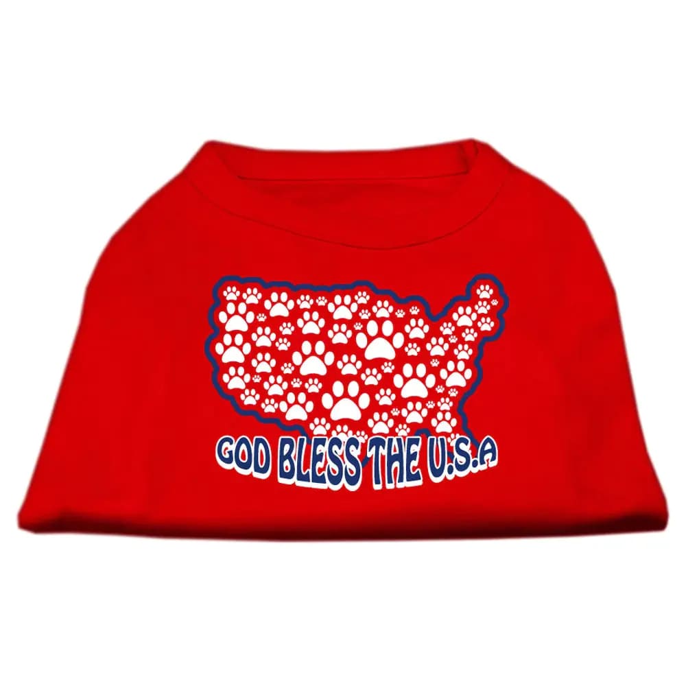 God Bless the USA Screen Print Pet Shirt - Screen Print