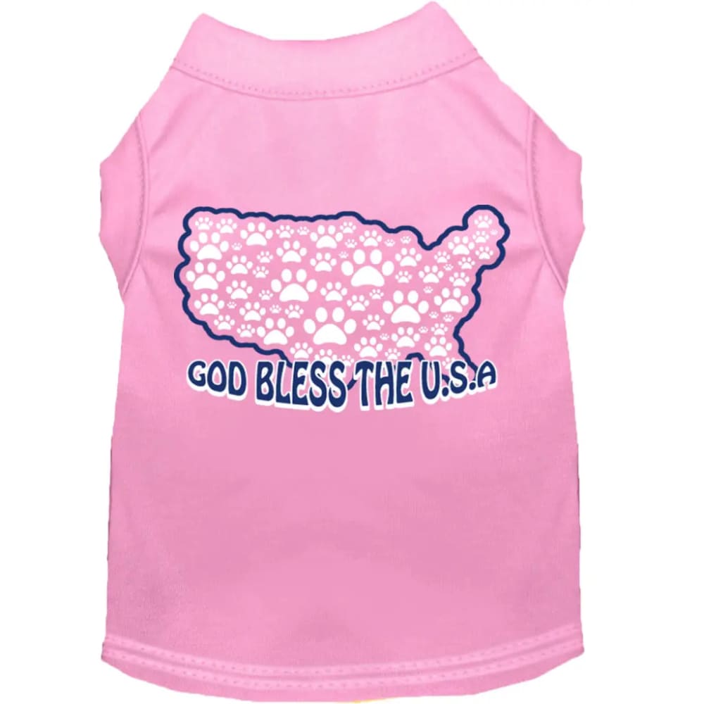 God Bless the USA Screen Print Pet Shirt - Screen Print