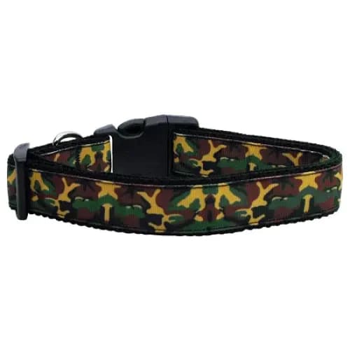 Green Camo Nylon Cat Collar - Cat Collars - Classic