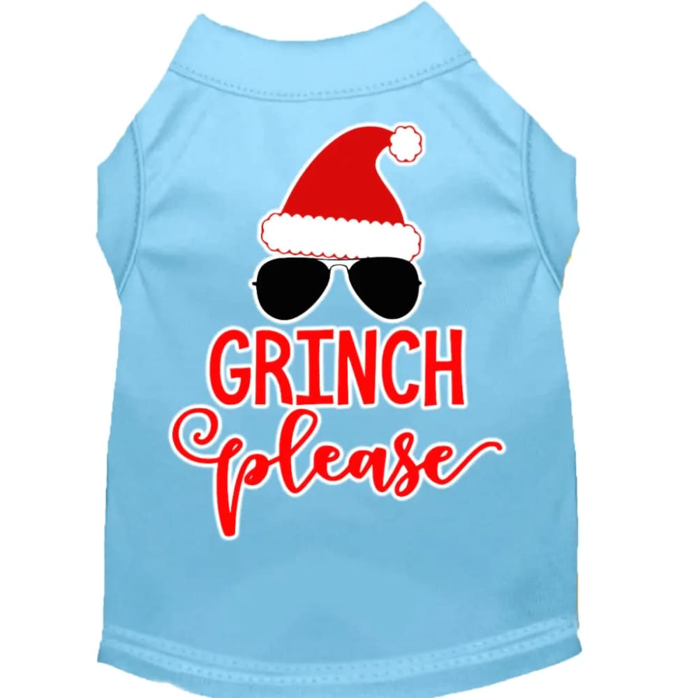 Grinch Please Screen Print Pet Shirt - Screen Print Shirts