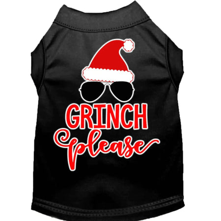 Grinch Please Screen Print Pet Shirt - Screen Print Shirts