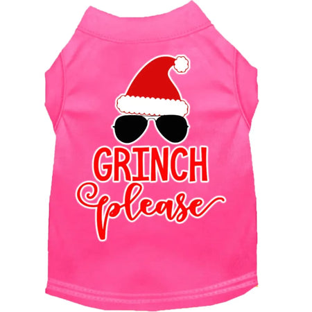 Grinch Please Screen Print Pet Shirt - Screen Print Shirts