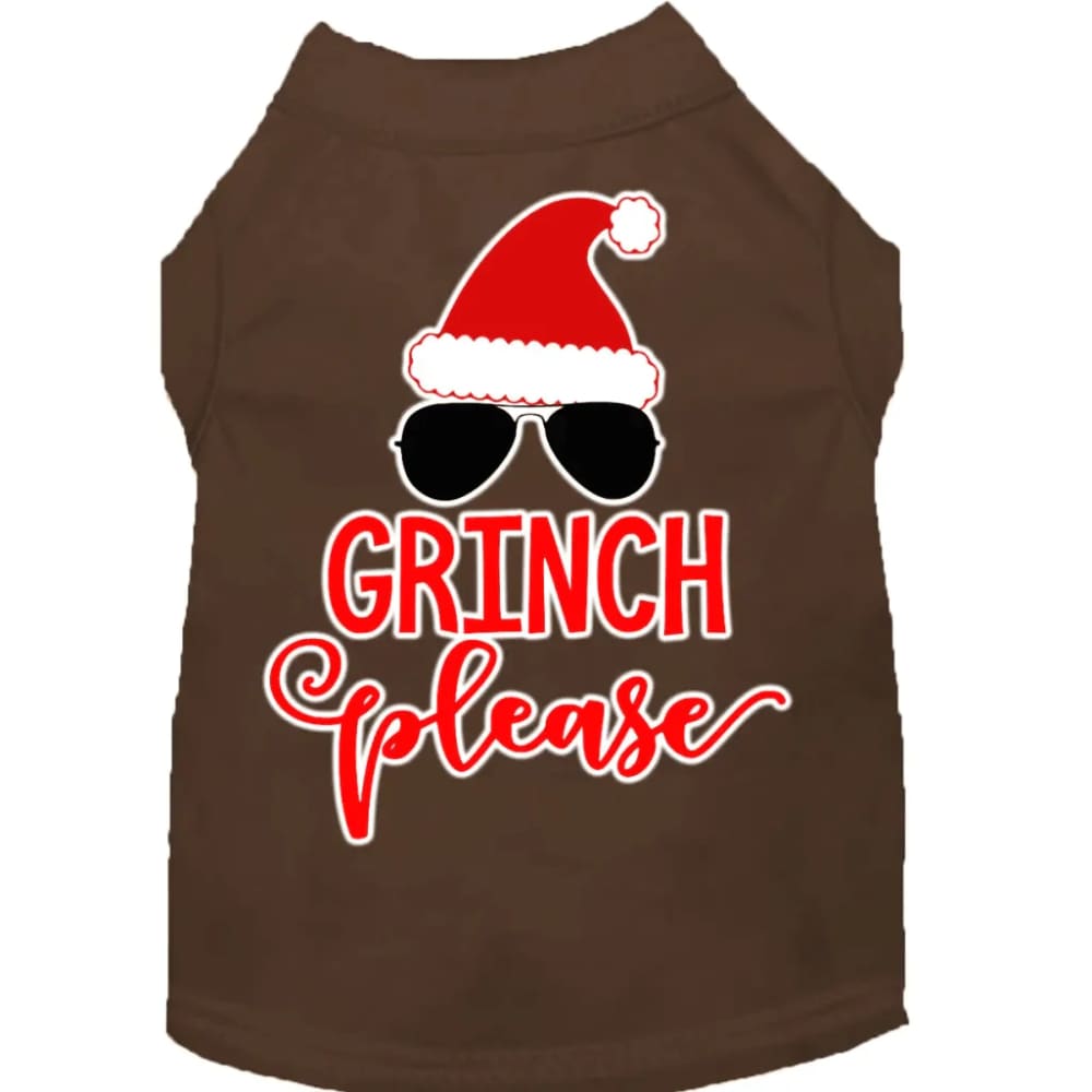 Grinch Please Screen Print Pet Shirt - Screen Print Shirts