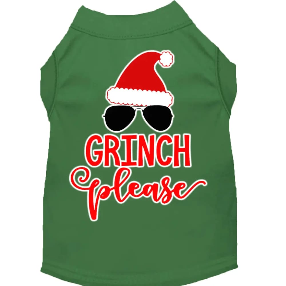 Grinch Please Screen Print Pet Shirt - Screen Print Shirts