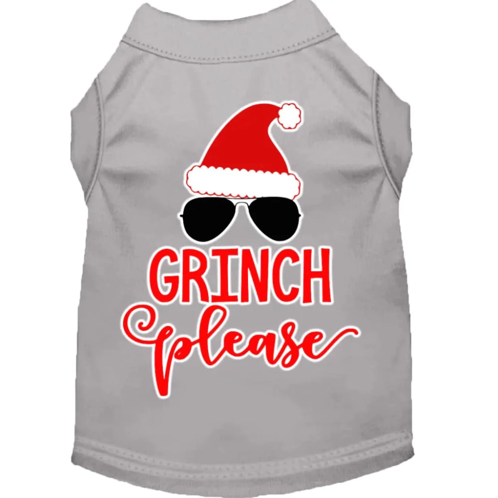 Grinch Please Screen Print Pet Shirt - Screen Print Shirts