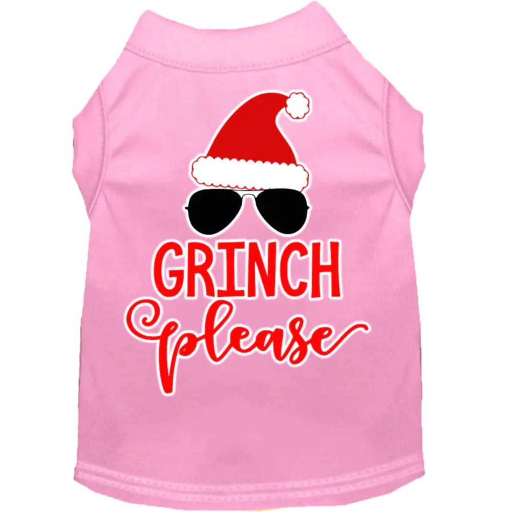 Grinch Please Screen Print Pet Shirt - Screen Print Shirts