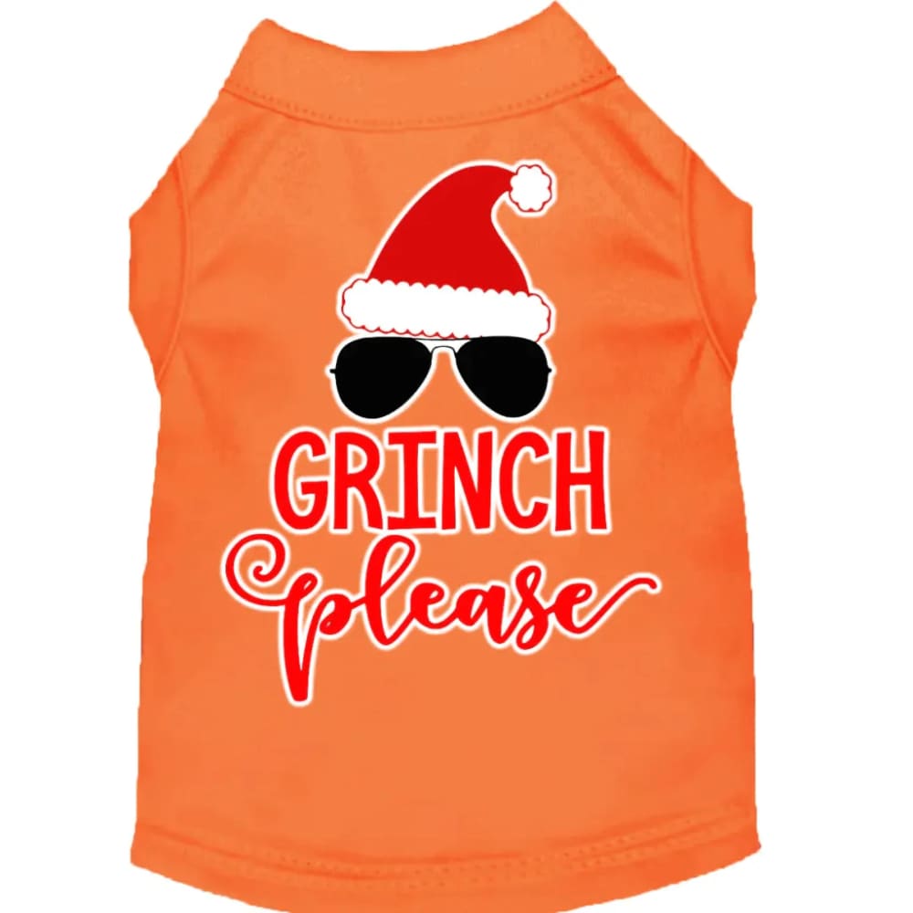 Grinch Please Screen Print Pet Shirt - Screen Print Shirts