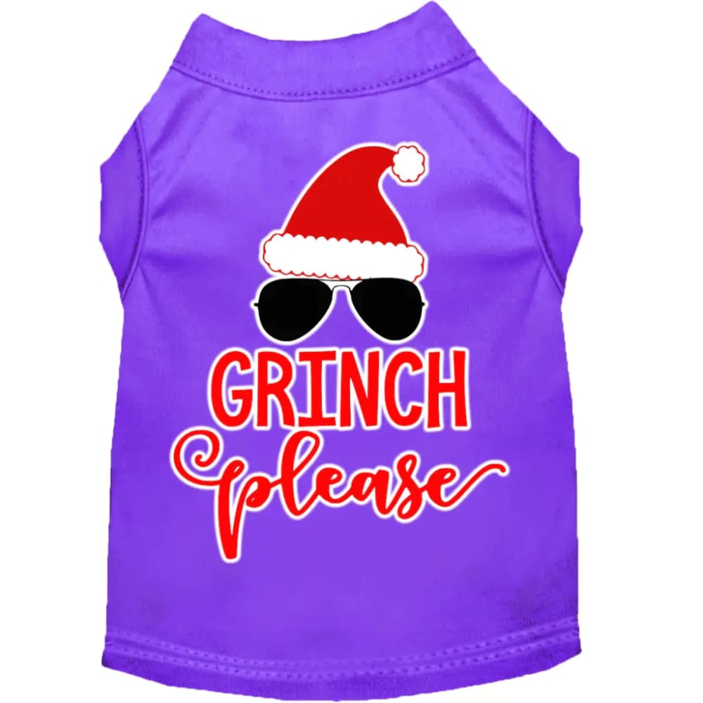 Grinch Please Screen Print Pet Shirt - Screen Print Shirts