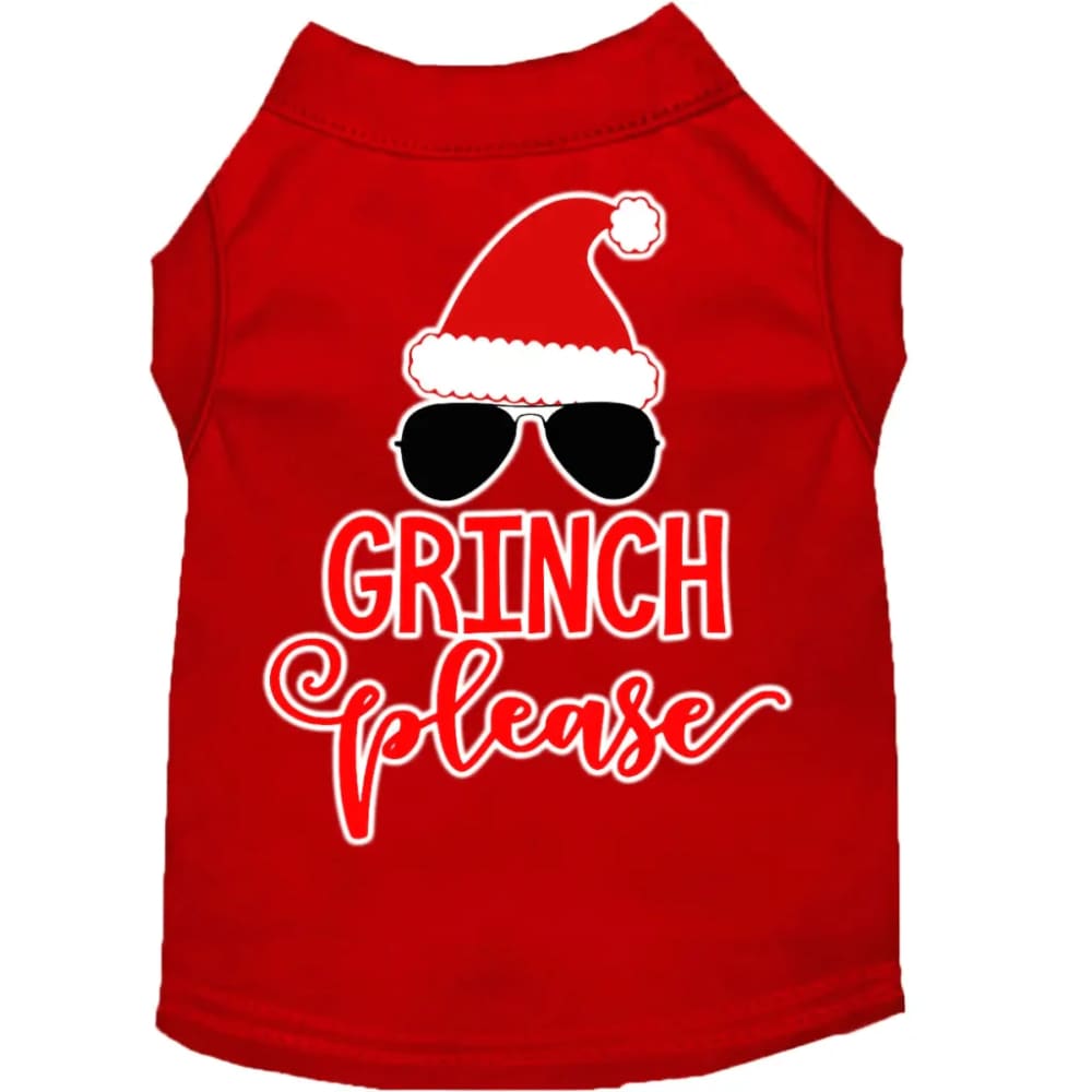 Grinch Please Screen Print Pet Shirt - Screen Print Shirts