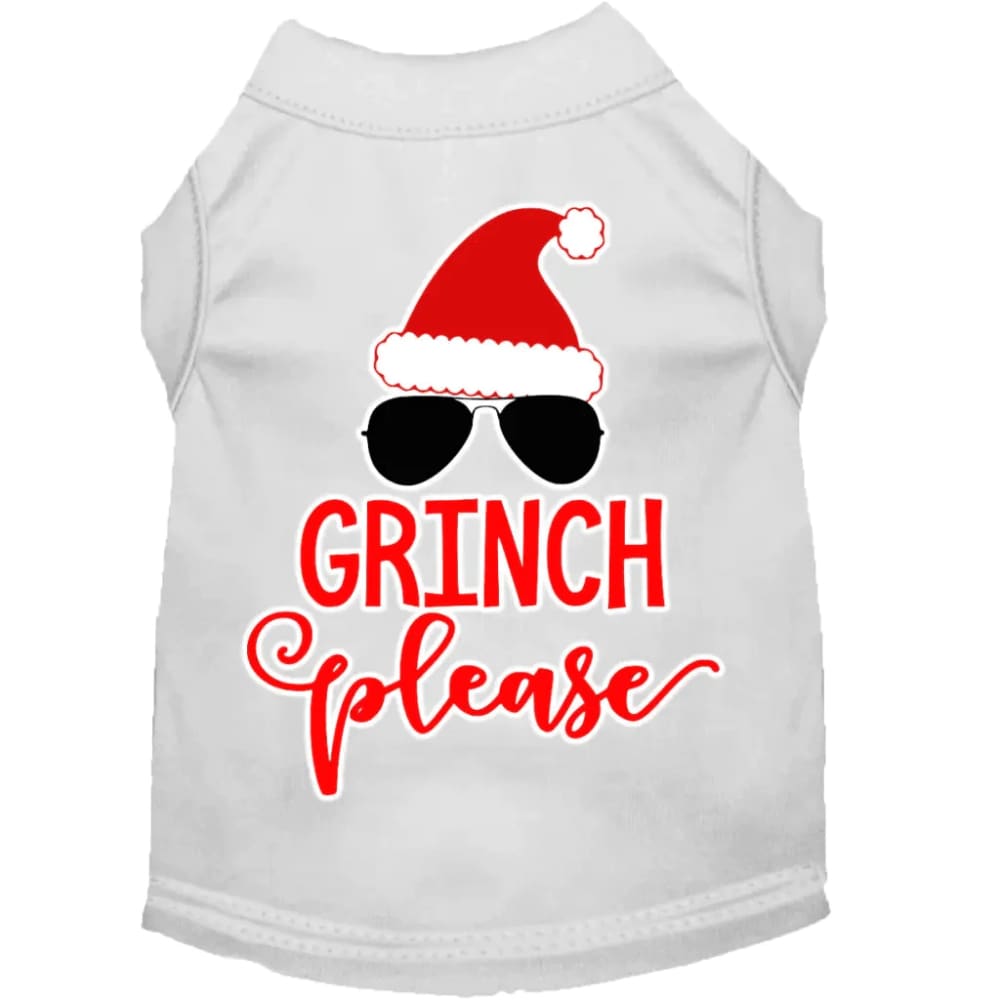 Grinch Please Screen Print Pet Shirt - Screen Print Shirts