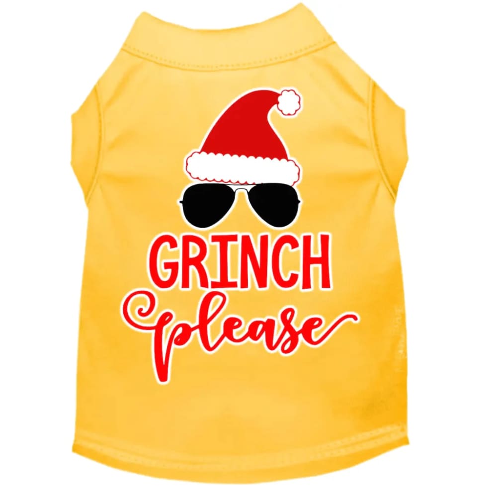 Grinch Please Screen Print Pet Shirt - Screen Print Shirts