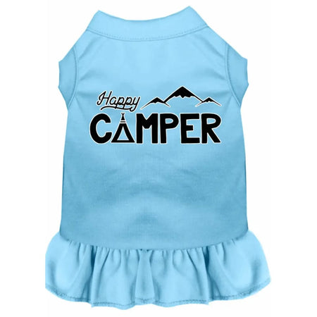 Happy Camper Screen Print Dog Dress - Screen Print Dog