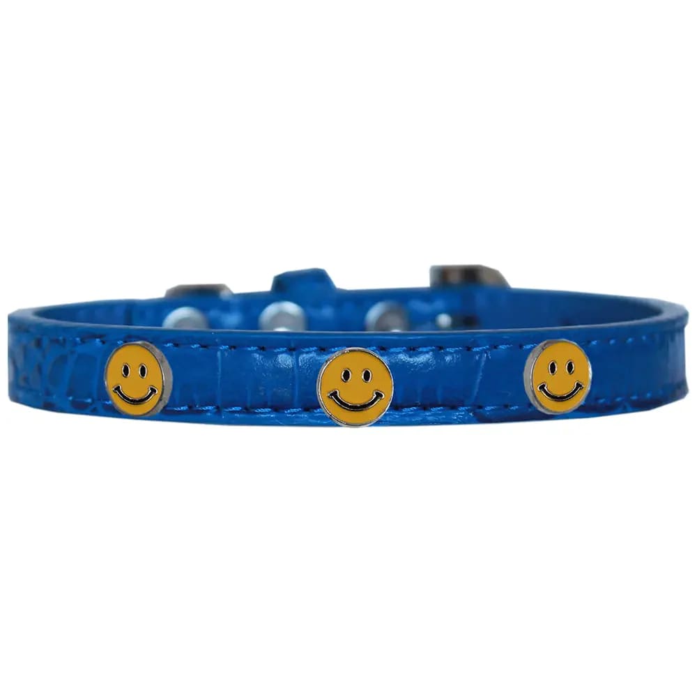 Happy Face Widget Croc Dog Collar - Dog Collars - Designer