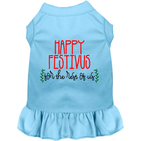 Happy Festivus Pet Dress - Screen Print Dog Dresses