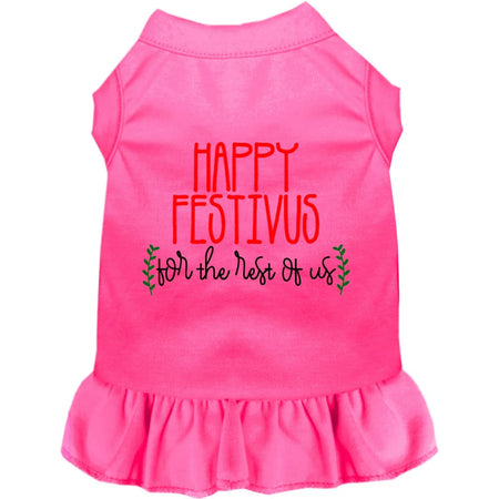 Happy Festivus Pet Dress - Screen Print Dog Dresses