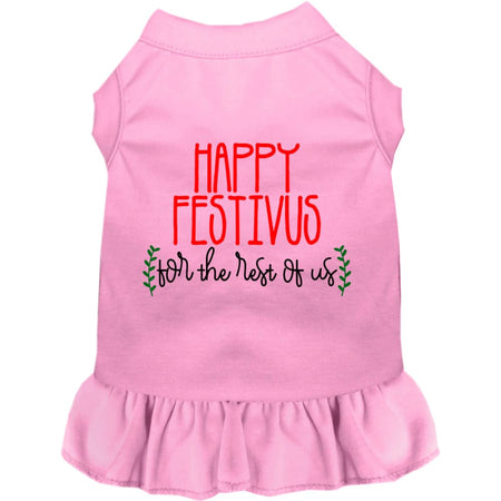 Happy Festivus Pet Dress - Screen Print Dog Dresses