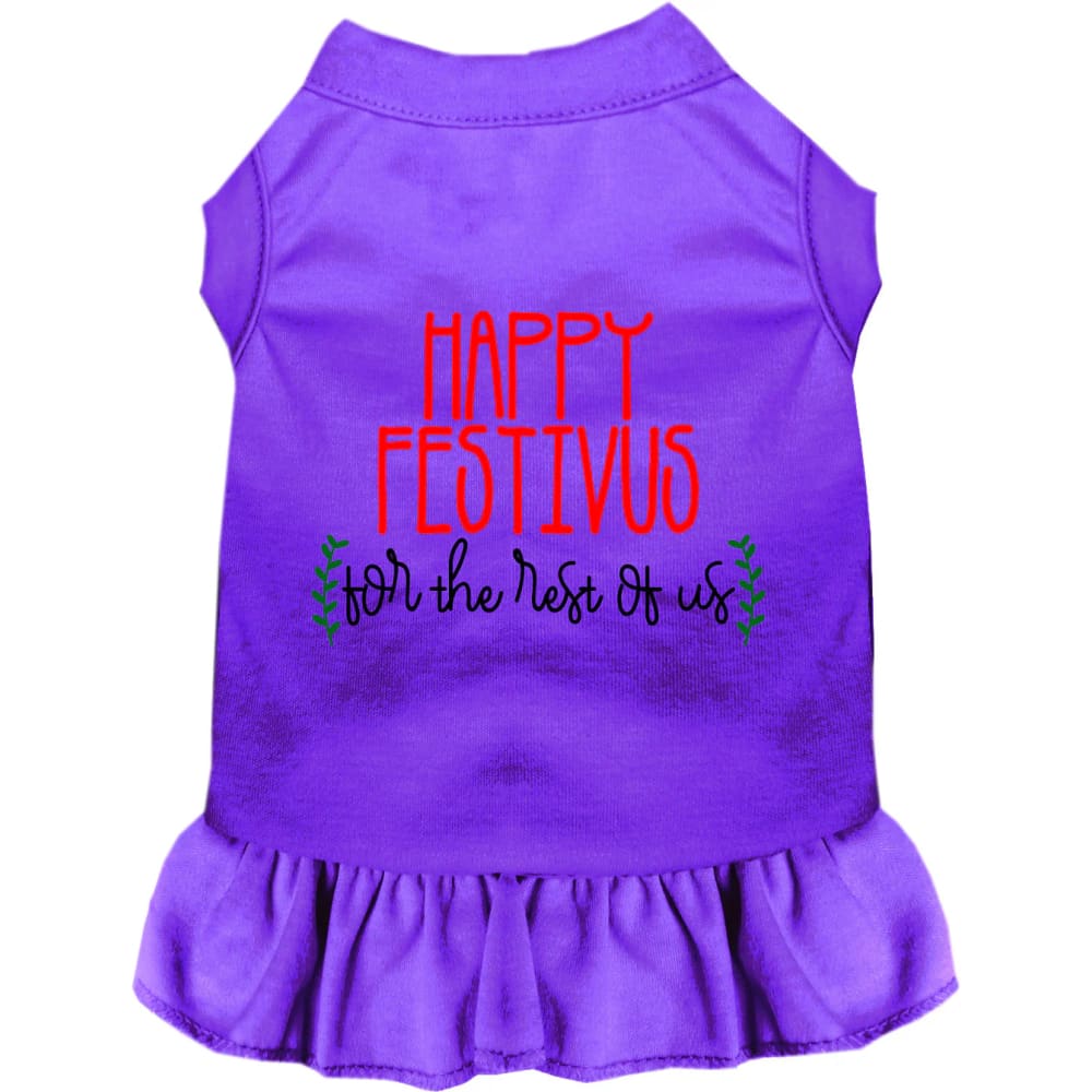 Happy Festivus Pet Dress - Screen Print Dog Dresses