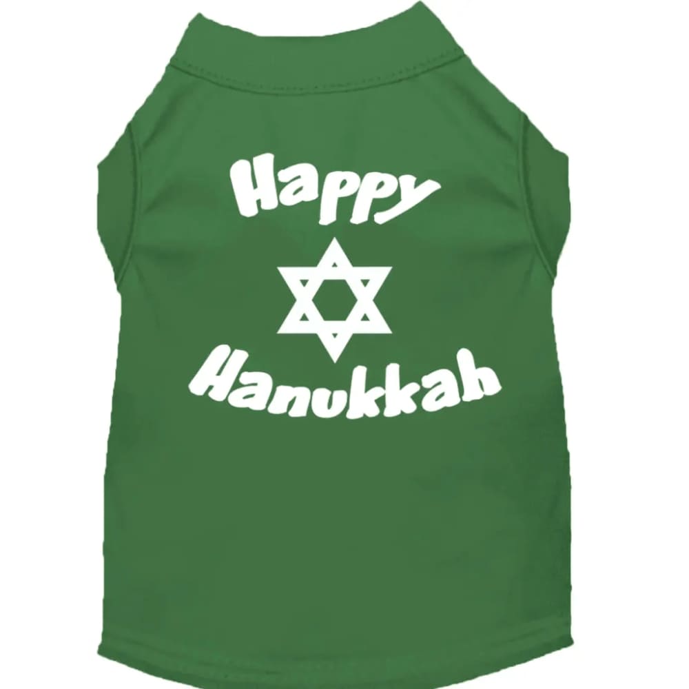 Happy Hanukkah Screen Print Pet Shirt - Hanukkah Shirt