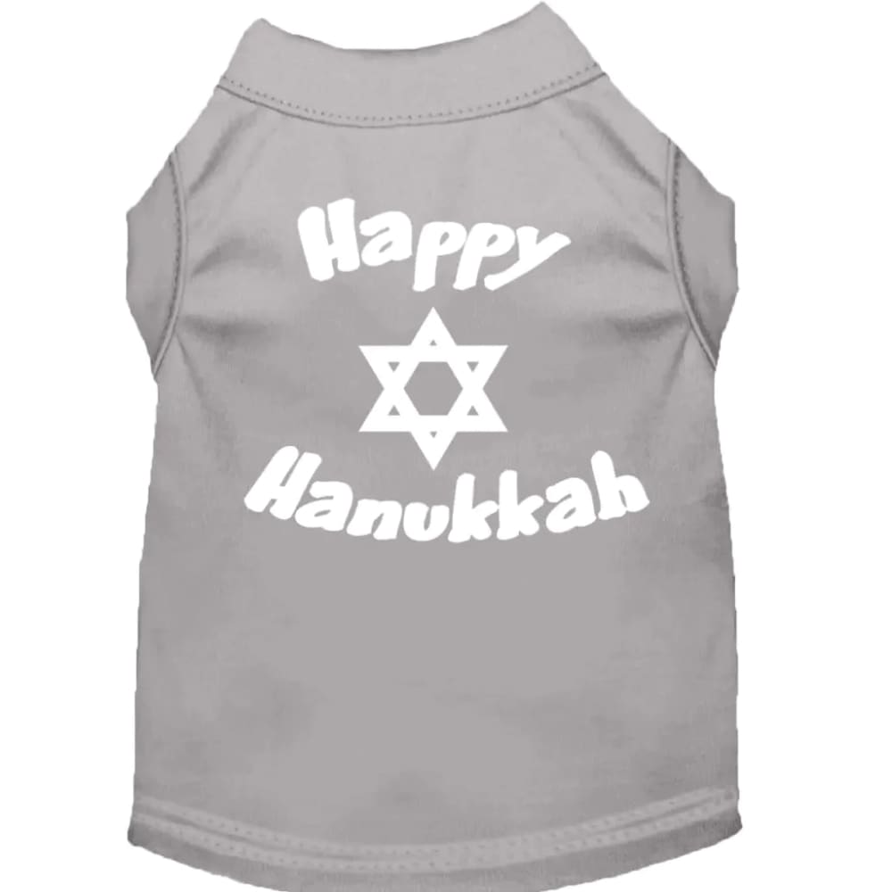 Happy Hanukkah Screen Print Pet Shirt - Hanukkah Shirt