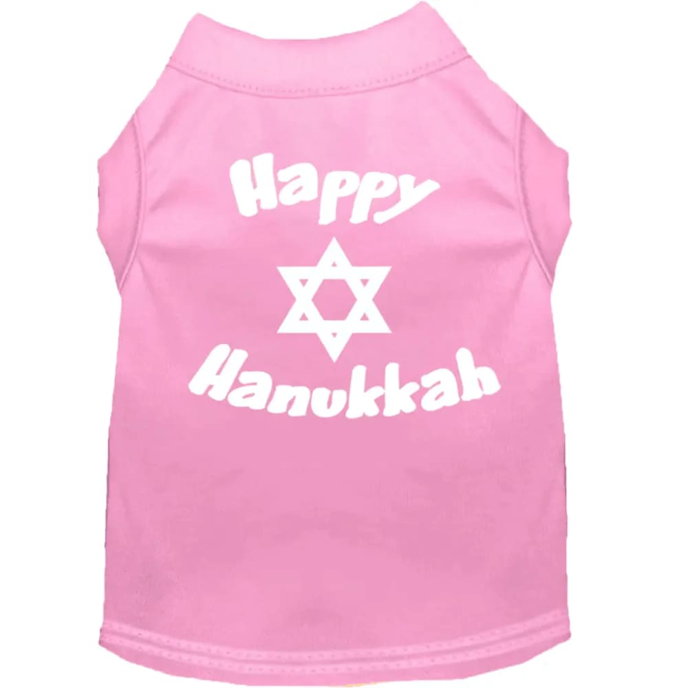 Happy Hanukkah Screen Print Pet Shirt - Hanukkah Shirt