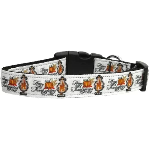 Happy Thanksgiving Nylon Dog Collar & Leash - Thanksgiving