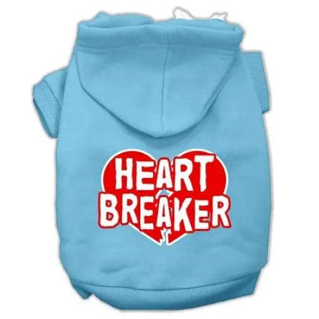 Heart Breaker Screen Print Pet Hoodies - Screen Print