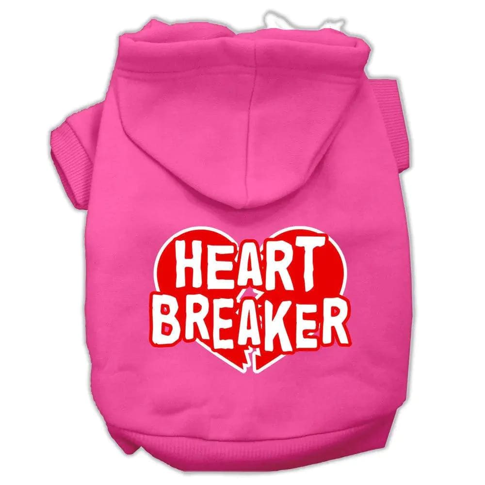 Heart Breaker Screen Print Pet Hoodies - Screen Print