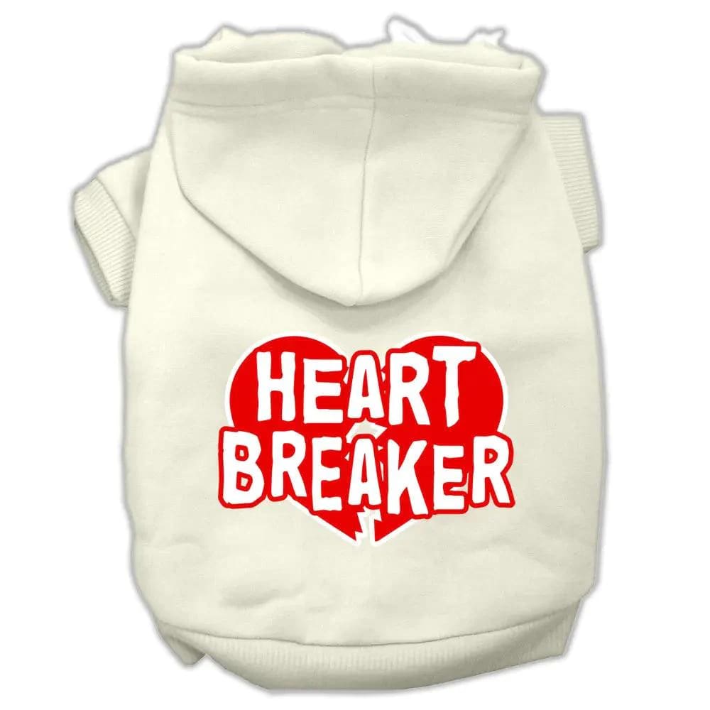 Heart Breaker Screen Print Pet Hoodies - Screen Print