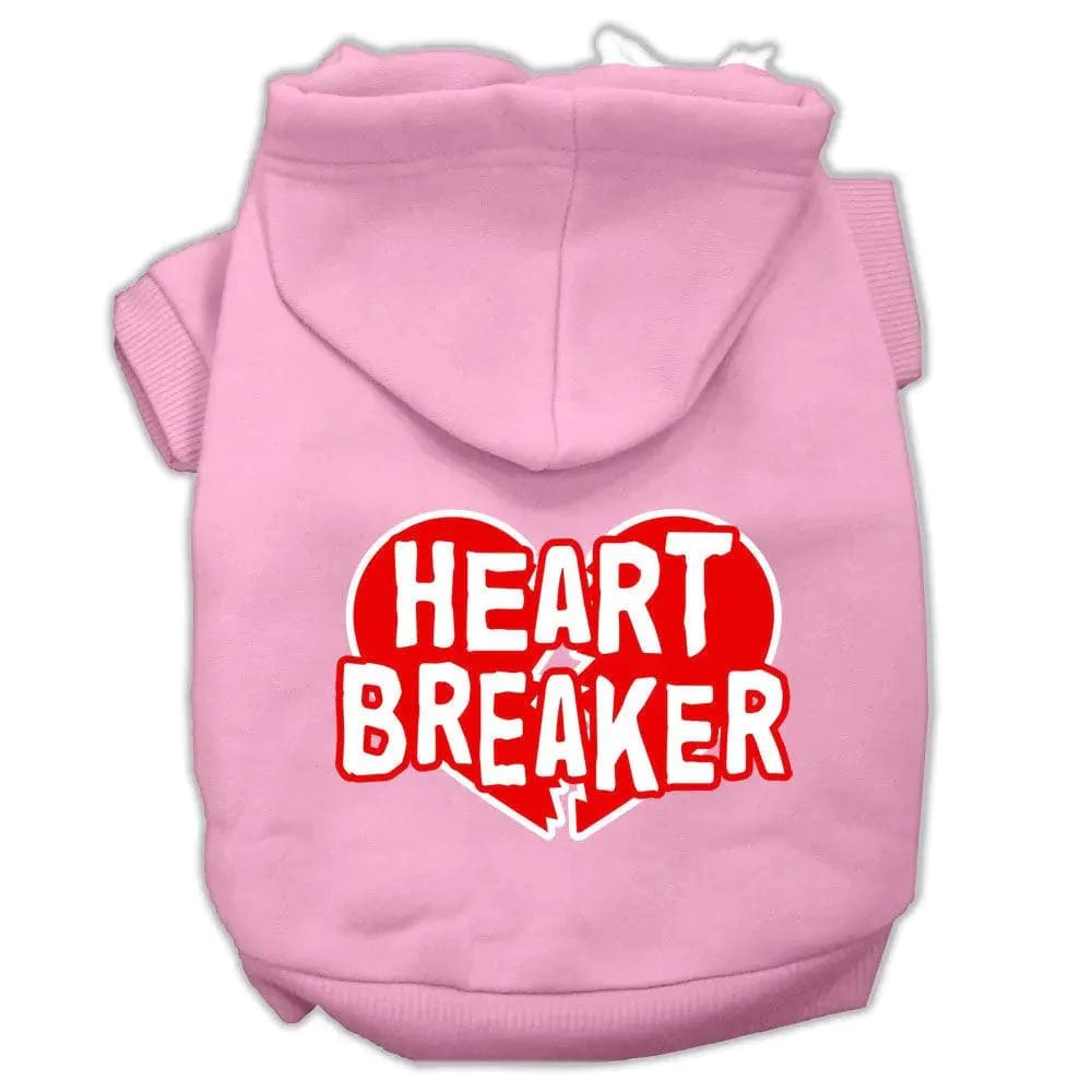 Heart Breaker Screen Print Pet Hoodies - Screen Print