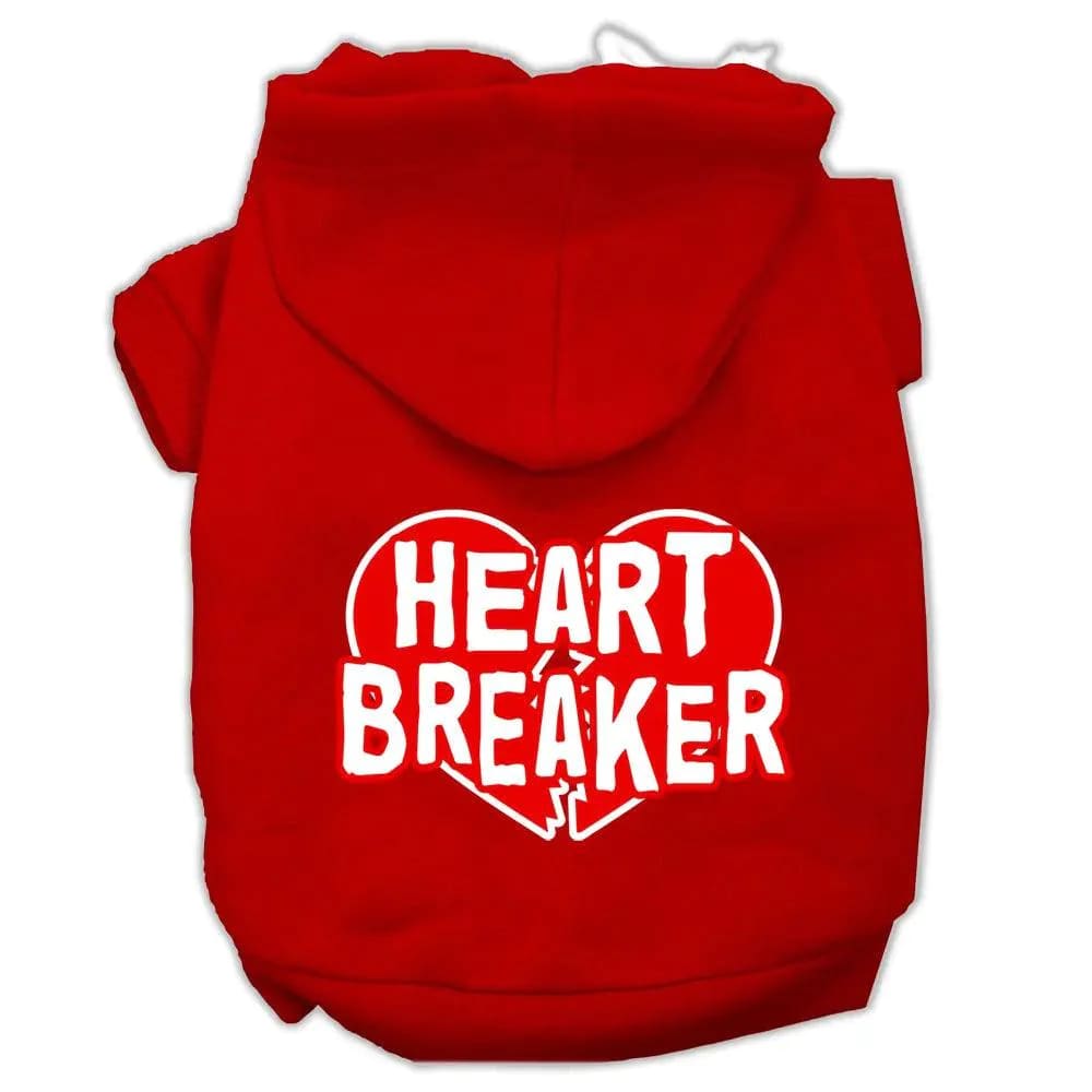 Heart Breaker Screen Print Pet Hoodies - Screen Print