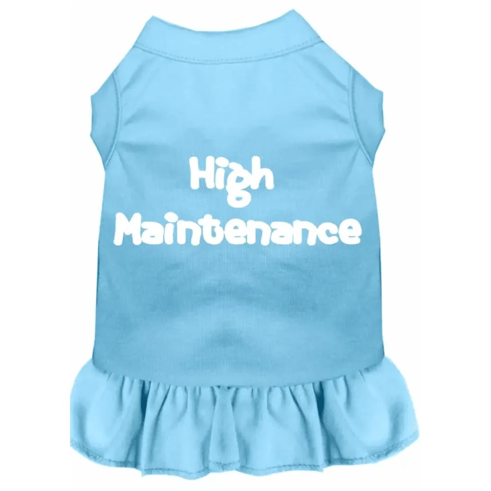 High Maintenance Screen Print Pet Dress - Screen Print Dog