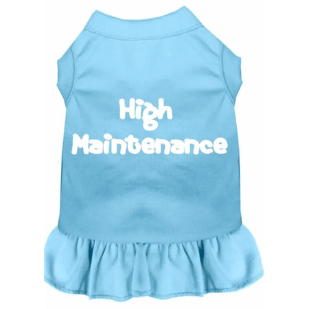 High Maintenance Screen Print Pet Dress - Screen Print Dog