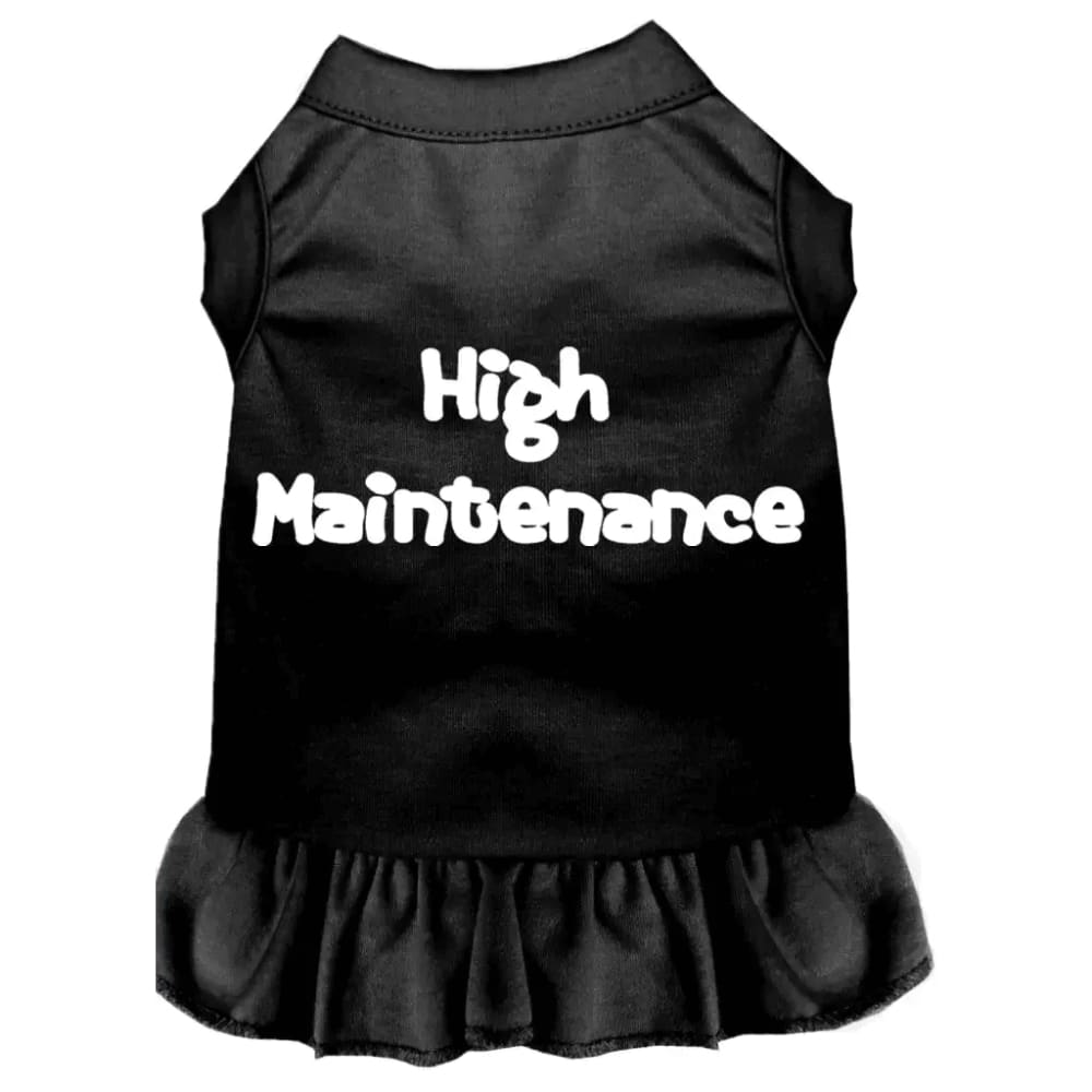 High Maintenance Screen Print Pet Dress - Screen Print Dog