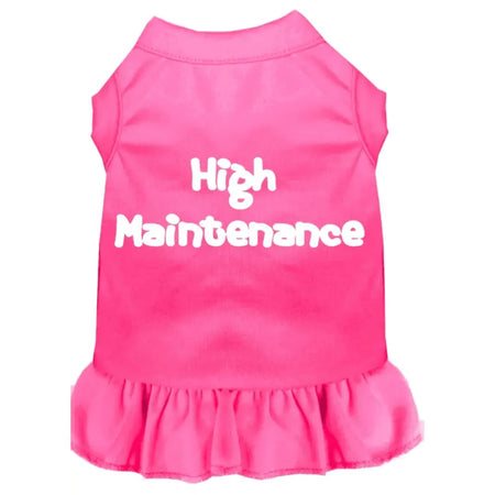 High Maintenance Screen Print Pet Dress - Screen Print Dog